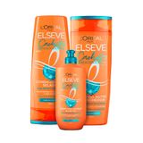 Kit Elseve Cachos Longos Dos Sonhos Shampoo, Condicionador E Creme De Pentear