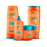 Kit Elseve Cachos Longos Dos Sonhos Shampoo, Condicionador, Creme Tratamento E Creme De Pentear