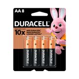 Pilha Duracell  Alcalina Aa 8 Unidades