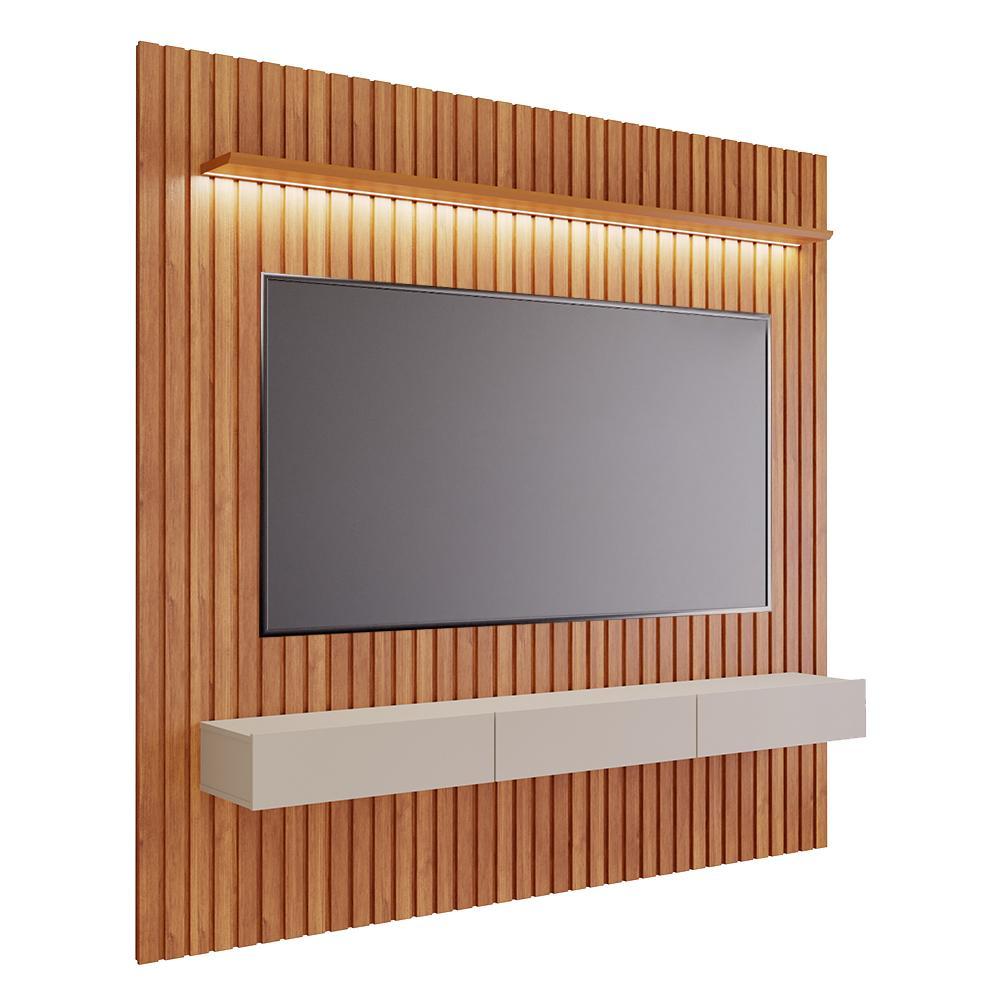 Home Maragogi 2.3 Cinamomo/off White Com Led Para Tv Até 84 - Permóbili