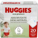 Absorvente Huggies Descartável Eco Protect 20 Unidades