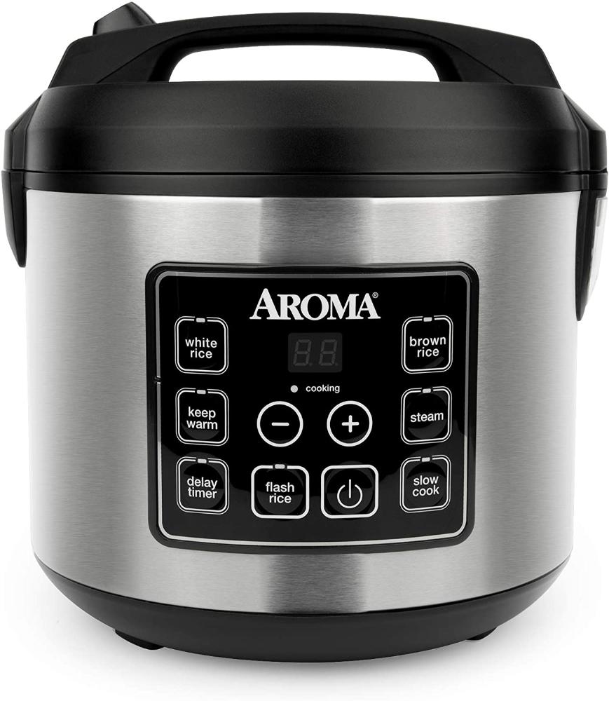 Aroma Housewares Panela Elétrica de Arroz, 4 L, 650W, 110V, preta.