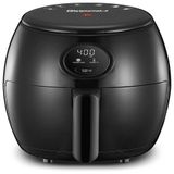 Fritadeira Eletrica Airfryer 2l De Capacidade E Painel De Controle Digital, 1000w, 110v, Elite Gourmet Eaf2612d, Preto