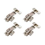 Multiuso Quarto Kit Dobradiça De Cozinha Baixa 35mm C/ 4 Un O973-64 Prata - Henn