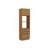 Paneleiro De Cozinha Modulado Maxxi G750 Torre Quente C/ 1 Porta E 3 Gavetas 70cm Canela - Kappesberg