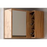 Armário De Cozinha Modulado Tempranillo Canto Reto C/ 1 Porta 98cm Amendoa/off White - Ronipa