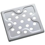 Grelha Meber Inox Quadrada 1810 C 10 cm Cromado
