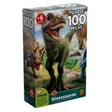 Quebra-Cabeça 100 Dinossauros Grow