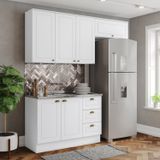 Cozinha Compacta 3 Peças 100% Mdf Americana Branco Hp