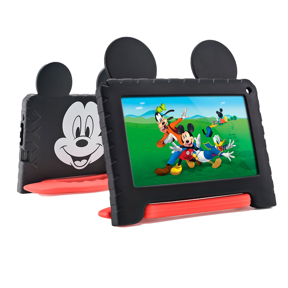 Tablet Infantil Mickey Multilaser Com Controle Parental 4gb Ram 64gb Android 13 Quad Core Multi