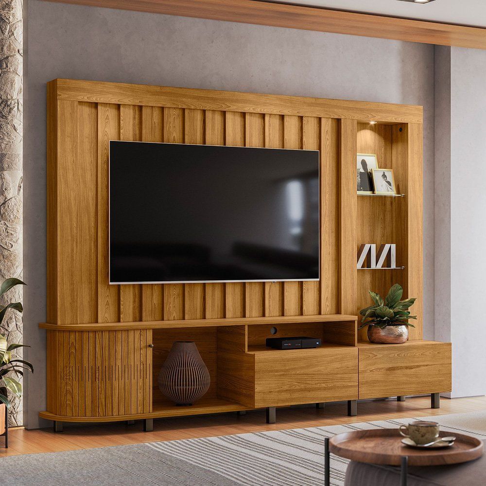 Home Theater Le Mans Cumaru Moderno Cumaru