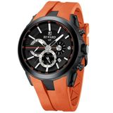 Relogio Masculino Esportivo Impermeavel 3atm Pulseira De Silicone Laranja