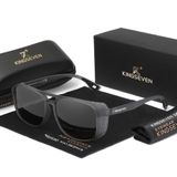 Óculos De Esporte Polarizados Kingseven , Lente Completa Cinza Claro
