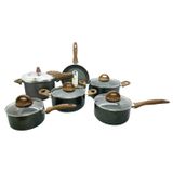Jogo De Panelas Antiaderente Fogão Indução Kit 6 Pcs Brinox