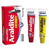 Cola Araldite Hobby 10 Minutos Embalagem Com 6 Unidades 16g - Tekbond
