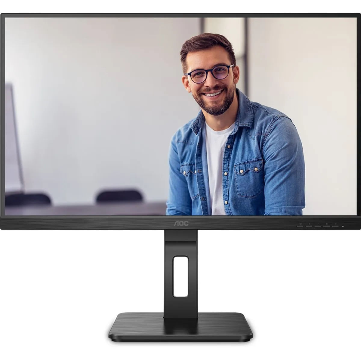 Monitor Aoc 27 Polegadas Ips Base Ajustavel Dp Hub Usb 27p2q