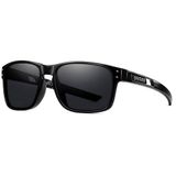 Óculos Esportivos Ultra Leve Moldura Confortável Tr-90 Lente Polarizada Uv400 Preto Fosco