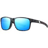 Óculos Esportivos Ultra Leve Moldura Confortável Tr-90 Lente Polarizada Uv400 Azul