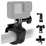 Suporte Tubular Silicone Para Câmera Gopro E Similares - Telesin