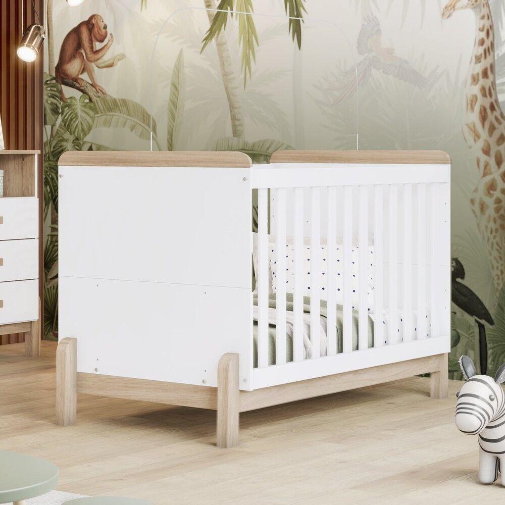 Berço Mini Cama 2 Em 1 Ternura Henn Branco Com Jequitibá Hp