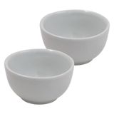 Kit 2 Tigela Cumbuca Porcelana Branca 500ml Sopas Caldos