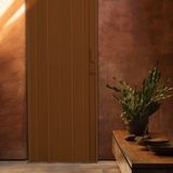 Kit Com 3 Portas Sanfonada De Pvc 210x84cm Bariri Coffe