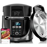 Panela De Pressão Elétrica Programável 5,6 Litros 540 Em 1 Com Função Air Fryer, 1500w 120v,  Nuwave Duet, Preta