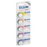 Bateria Lithium ELGIN CR2025 Botao 3V Blister com 5 Unidades