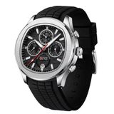 Relógio De Pulso De Quartzo Impermeável Masculino Casual Luminoso Prata