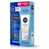 Kit Protetor Solar Nivea Fps50 200ml + Antissinais Fps70 40ml