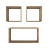 Kit Com 3 Nichos Decoração Sala Madeira Retângular