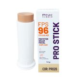 Protetor Solar Facial Bastão Com Cor Pro Stick Fps 96 Pink Cheeks 14 Gr + Bolsa Necessaire