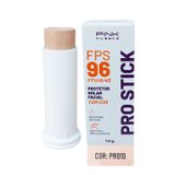 Protetor Solar Facial Bastão Com Cor Pro Stick Fps 96 Pink Cheeks 14 Gr + Bolsa Necessaire