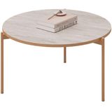 Mesa De Centro Decorativa Industrial Ellie D05 Quartzo