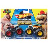 Hot Wheels Monster Trucks Donkey Kong E Bowser - Mattel