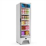 Freezer Vertical Sorvetes Frost Free -18 A -22c Slim Inverter 204/337l Vf28 Optima Branca 220v - Metalfrio