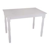 Mesa de Jantar Retangular Dalas Branco 110 cm