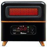 Aquecedor Eletrico Com Sistema De Aquecimento Duplo Hibrido, 1500w 110v, Dr Infrared Heater Dr978, Preto