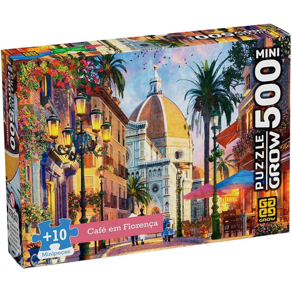 Quebra Cabeca Cafe Em Florenca 500 Mini Pecas Grow