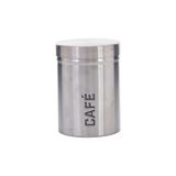 Lata Hermetica Cafe Prata 10x13x10cm Inox