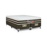 Cama Box Queen Castor Silver Star Air One Face Tecnopedic 158x198x59 + Box Castor