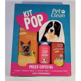 Kit Pop Shampoo Pet Clean Natural + Condicionador + Perfume