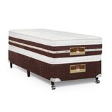 Cama Box Solteiro Castor Silver Star Air Double Pocket Hibrido 88x188x61 + Box Castor