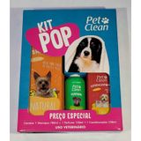 Kit Pop Shampoo Pet Clean Natural + Condicionador + Perfume