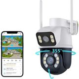 Câmera Ip Sem Fio Segurança Externa Hd 3mp Visão Noturna