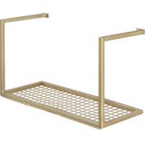 Nicho Prateleira De Ferro Estilo Industrial Organizador Aço Angra 36x15cm Dourado