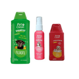 Kit Shampoo Pet Clean Filhote + Condicionador + Perfume Pop