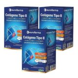 Kit 3 Colágeno Tipo Ii 40mg Eurofarma 60 Cápsulas