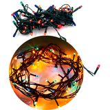 Pisca Cordão 100 Micro-lâmpadas Colorido Led 8 Funções 3,6m