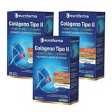 Kit 3 Colágeno Tipo Ii Eurofarma 30 Cápsulas